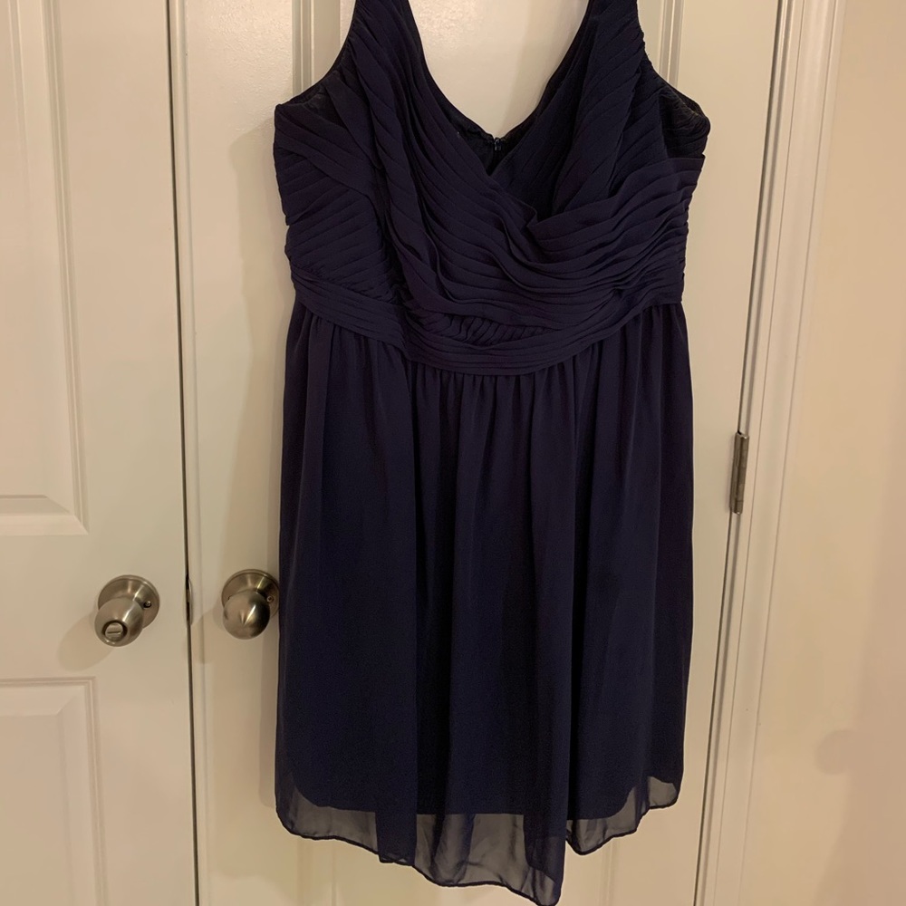 David’s Bridal Navy Cocktail Dress